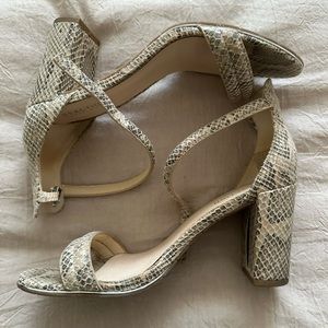Snake print sandal